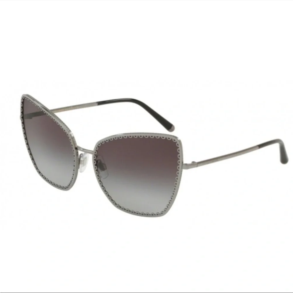 DOLCE & GABBANA Authentic Women’s Sunglasses DG2212 04/8G Gunmetal Gradi…
